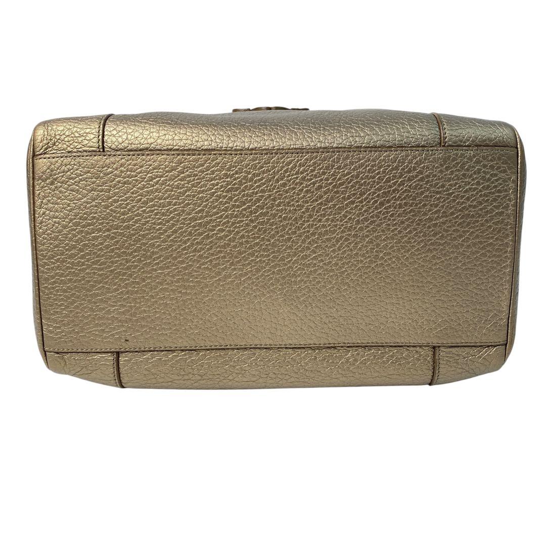 Loewe Justa Boston Bag Anagram Gold — view 6