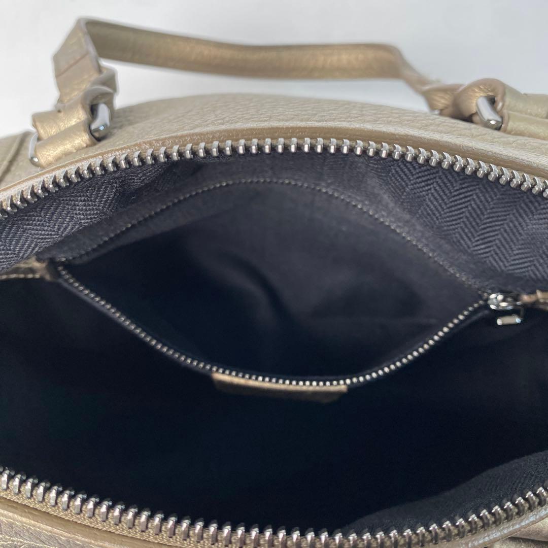 Loewe Justa Boston Bag Anagram Gold — view 9