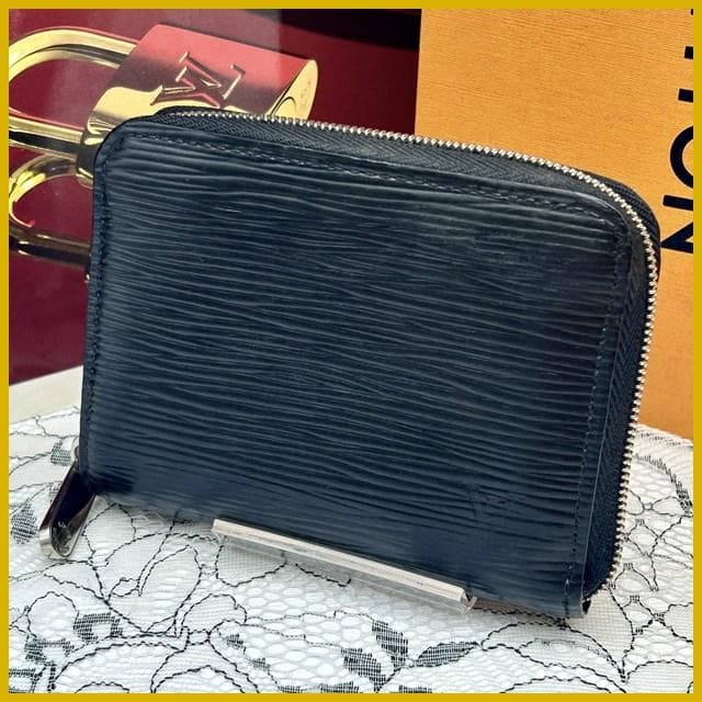 Louis Vuitton Epi Zippy Coin Purse Noir Mini