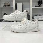 Celine Leather Logo Sneakers White — view 3