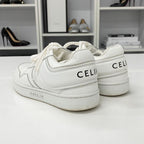 Celine Leather Logo Sneakers White — view 4