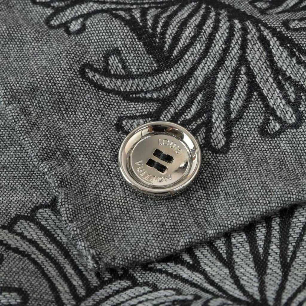 Louis Vuitton Shawl Christopher Nemeth Collaboration Cashmere Gray Scarf — view 6
