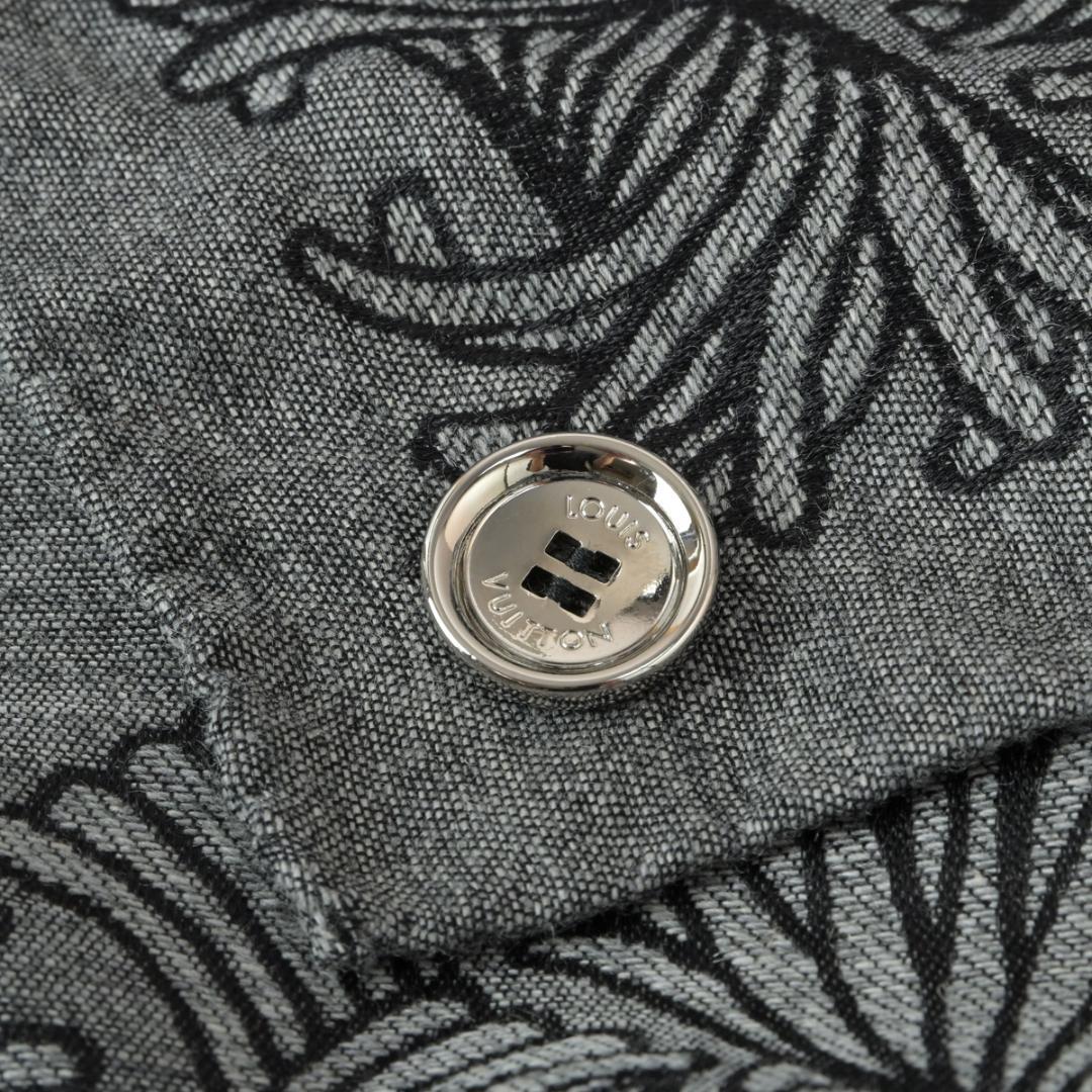 Louis Vuitton Shawl Christopher Nemeth Collaboration Cashmere Gray Scarf — view 6
