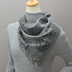 Louis Vuitton Shawl Christopher Nemeth Collaboration Cashmere Gray Scarf — view 8