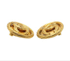 Chanel CC Logo Round Earrings — view 3