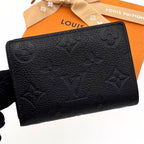 Louis Vuitton Monogram Empreinte Portefeuille Clair Black Wallet