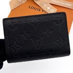 Louis Vuitton Monogram Empreinte Portefeuille Clair Black Wallet — view 2