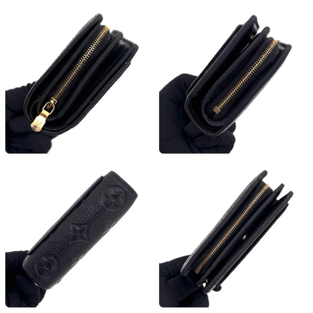 Louis Vuitton Monogram Empreinte Portefeuille Clair Black Wallet — view 6