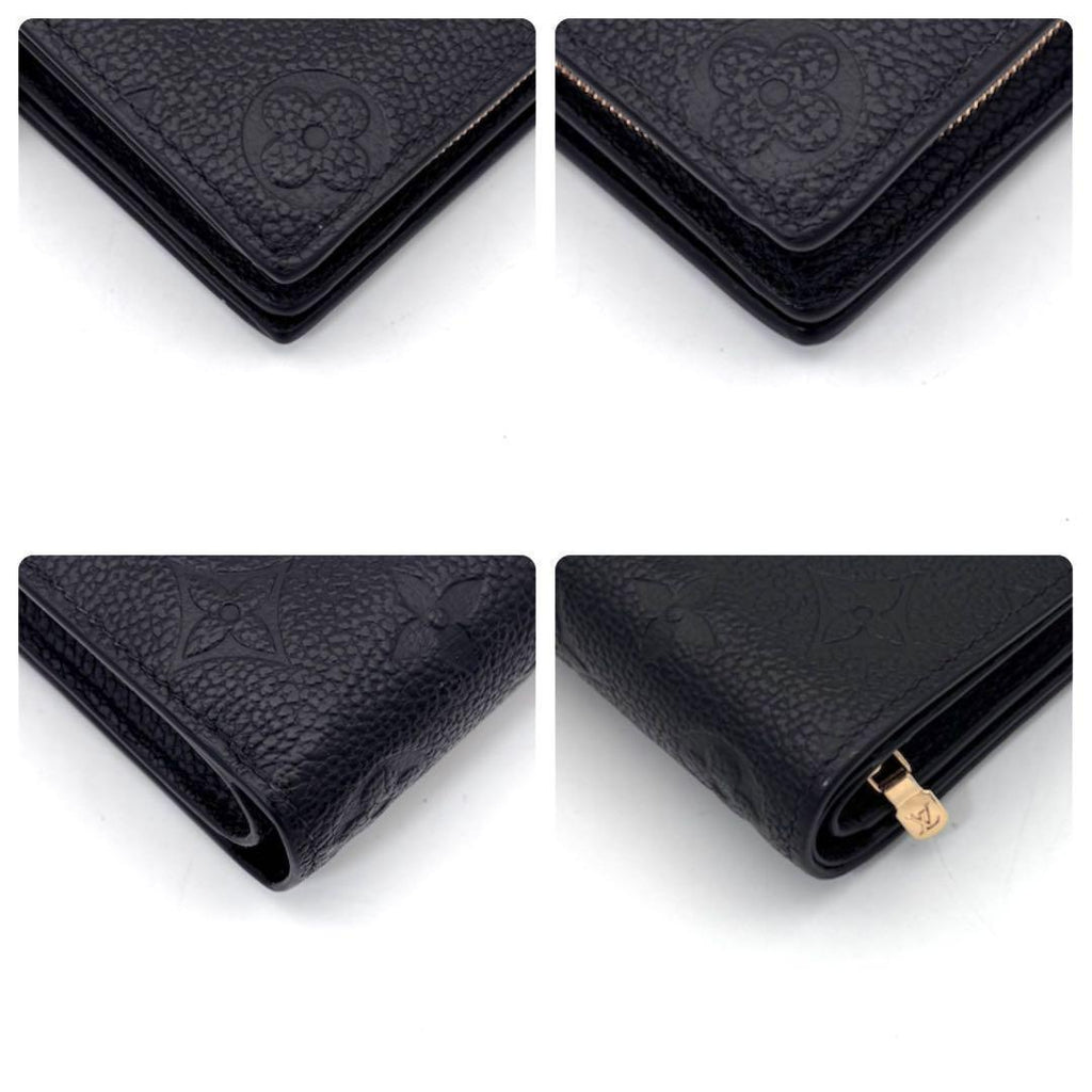Louis Vuitton Monogram Empreinte Portefeuille Clair Black Wallet — view 7