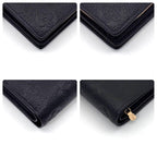 Louis Vuitton Monogram Empreinte Portefeuille Clair Black Wallet — view 7