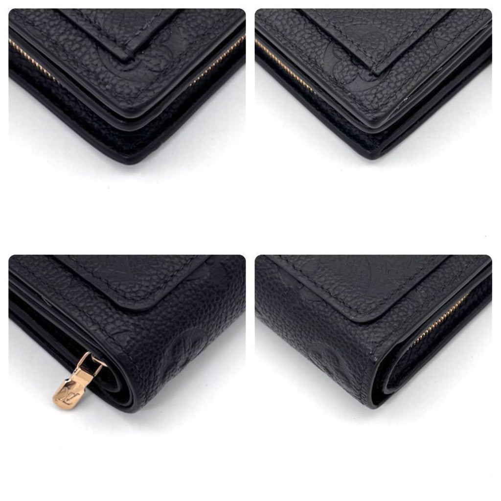 Louis Vuitton Monogram Empreinte Portefeuille Clair Black Wallet — view 8