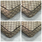 Gucci GG Shoulder Bag Brown Beige Leather Logo — view 8