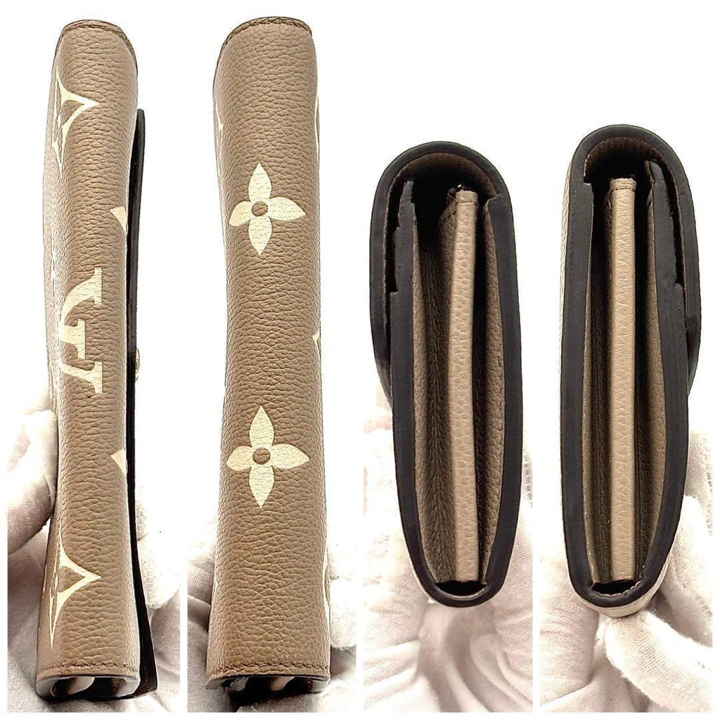 Louis Vuitton Wallet Portefeuille Sarah Bicolor Beige — view 6