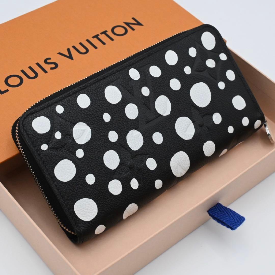 Louis Vuitton Yayoi Kusama Zippy Wallet Empreinte Black — view 2