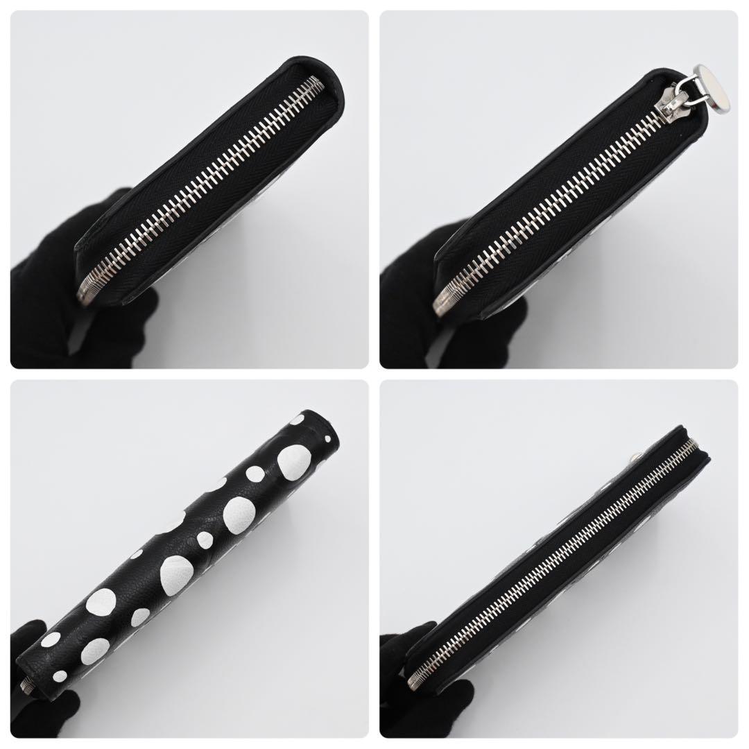 Louis Vuitton Yayoi Kusama Zippy Wallet Empreinte Black — view 7