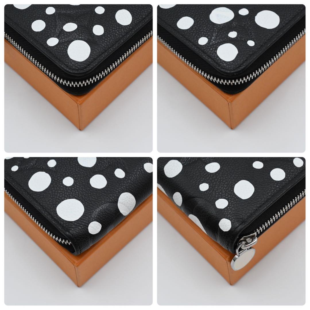 Louis Vuitton Yayoi Kusama Zippy Wallet Empreinte Black — view 8