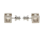 Hermes Cage D'h Cube H Logo Earrings — view 4