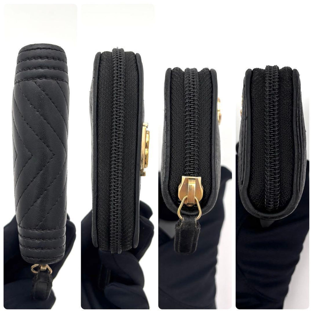 Chanel Boy She Blanc Coin Case Black Lambskin — view 5