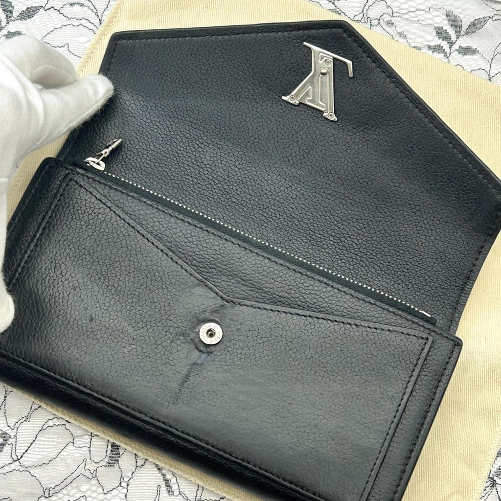Louis Vuitton Portefeuille Lockme Noir Wallet — view 6
