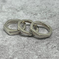 Gucci Nut Triple Strand Ring Silver