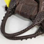 Fendi Spy Bag Nappa Leather Handbag Dark Brown — view 6