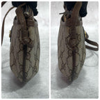 Gucci GG Shoulder Bag Brown Beige Leather — view 7