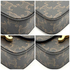 Celine Triomphe All Over Pattern Mini Claude Shoulder Bag — view 6