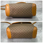 Gucci GG Shoulder Bag Brown Beige Logo Leather — view 8