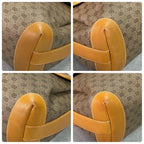 Gucci GG Shoulder Bag Brown Beige Logo Leather — view 9