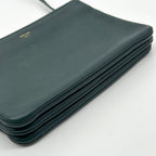 Celine Trio Small Shoulder Bag Leather Green — view 5
