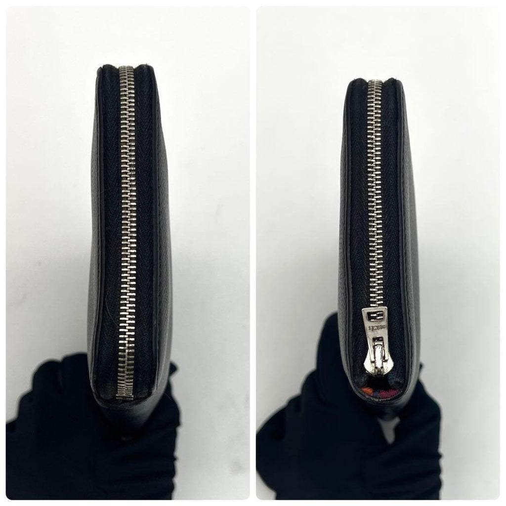 Hermes Azap Long Silk in Wallet Leather Black — view 6