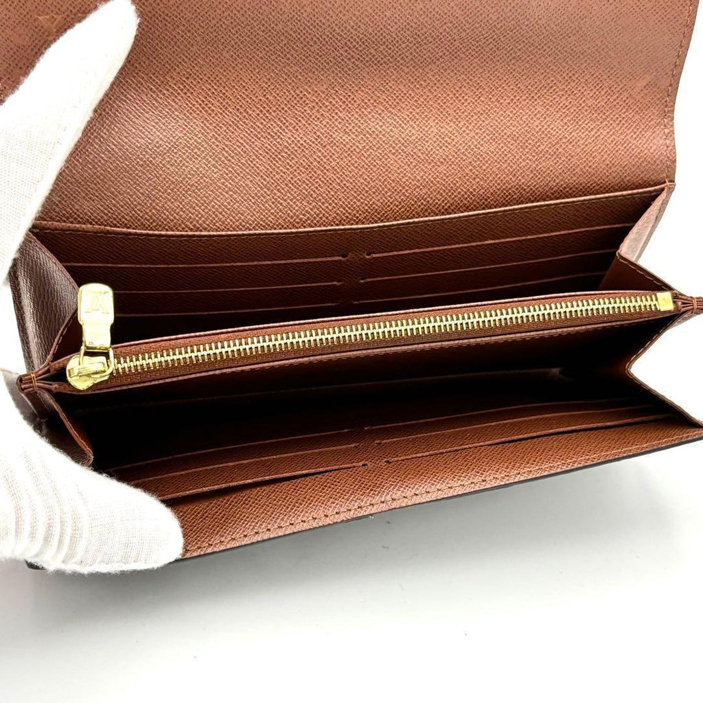 Louis Vuitton Monogram Portefeuille Sarah Brown Wallet — view 4