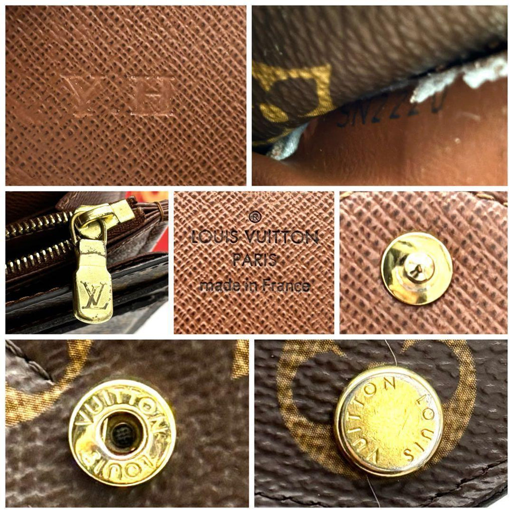 Louis Vuitton Monogram Portefeuille Sarah Brown Wallet — view 9