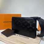 Louis Vuitton Monogram Shadow Gaston Shoulder Bag — view 2