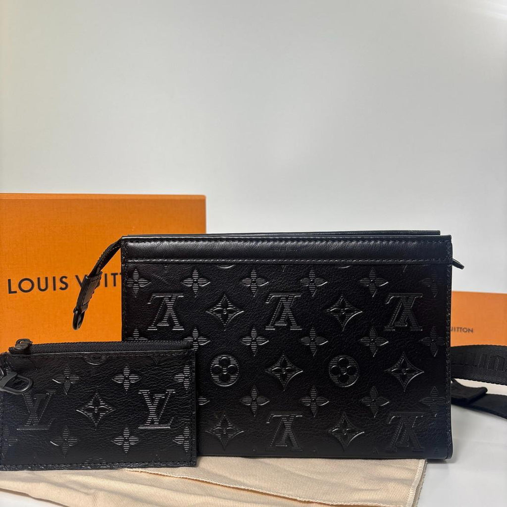 Louis Vuitton Monogram Shadow Gaston Shoulder Bag — view 3