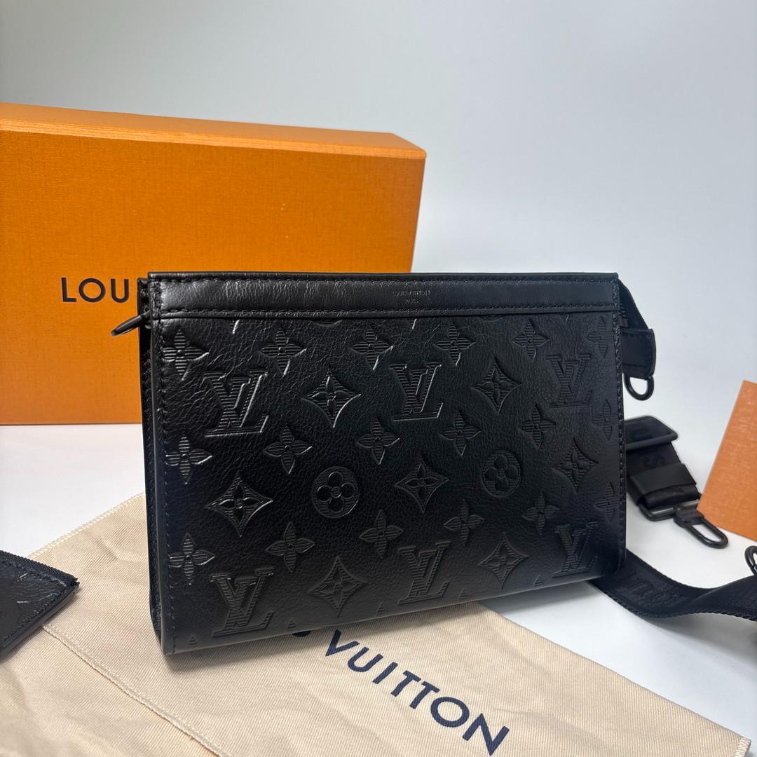 Louis Vuitton Monogram Shadow Gaston Shoulder Bag — view 4