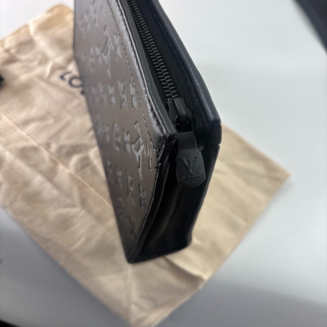 Louis Vuitton Monogram Shadow Gaston Shoulder Bag — view 6