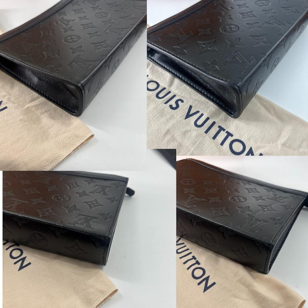 Louis Vuitton Monogram Shadow Gaston Shoulder Bag — view 7