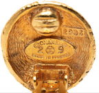 Chanel CC Logo Vintage Round Earrings — view 3