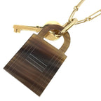 Hermes Necklace Cadenas & Keys Shape Amulet Padlock GM Aq9069 — view 3
