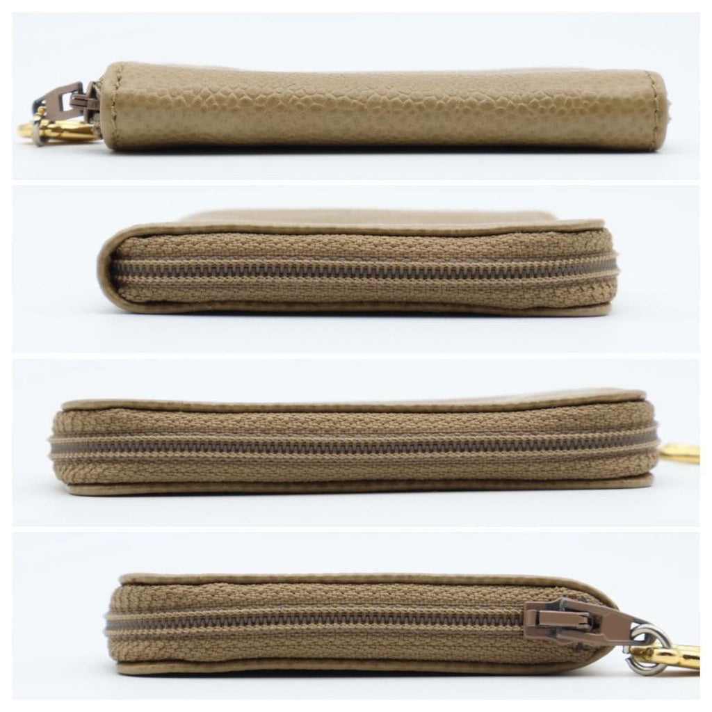Chanel CC Logo Coin Case Beige Purse — view 9