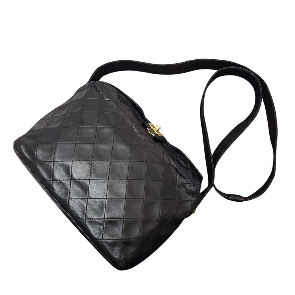 Chanel Lambskin Quilted Shoulder Bag CC Logo Turnlock — view 3