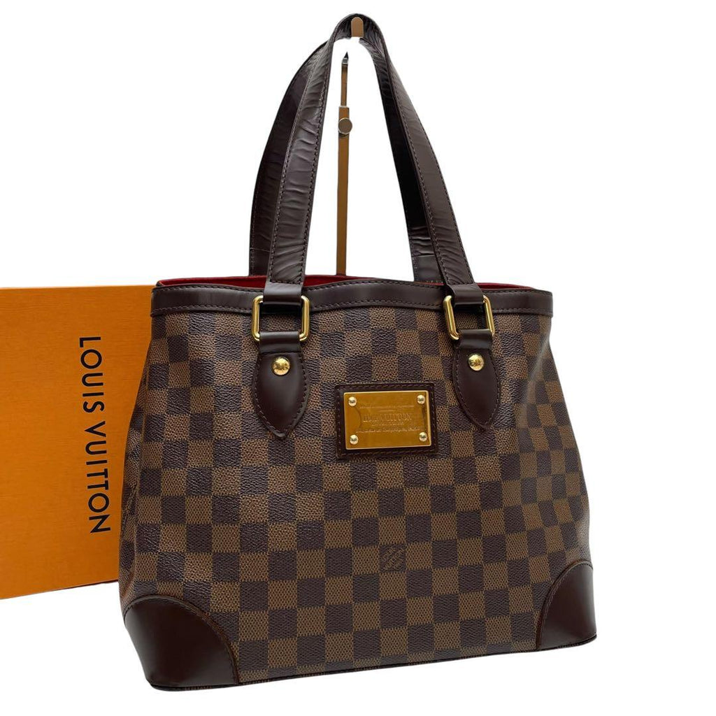 Louis Vuitton Damier Leather Hampstead PM Shoulder Tote Bag