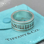 Tiffany & Co Polished Atlas Wide Ring Silver