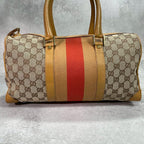 Gucci GG Sherry Line Boston Bag Beige Yellow — view 2