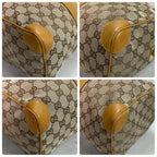 Gucci GG Sherry Line Boston Bag Beige Yellow — view 9