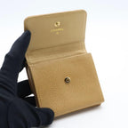 Chanel Caviar Leather CC Logo W-snap Trifold Wallet — view 5