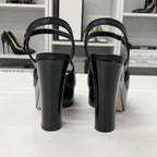 Gucci Leather Interlocking Platform Sandals — view 6