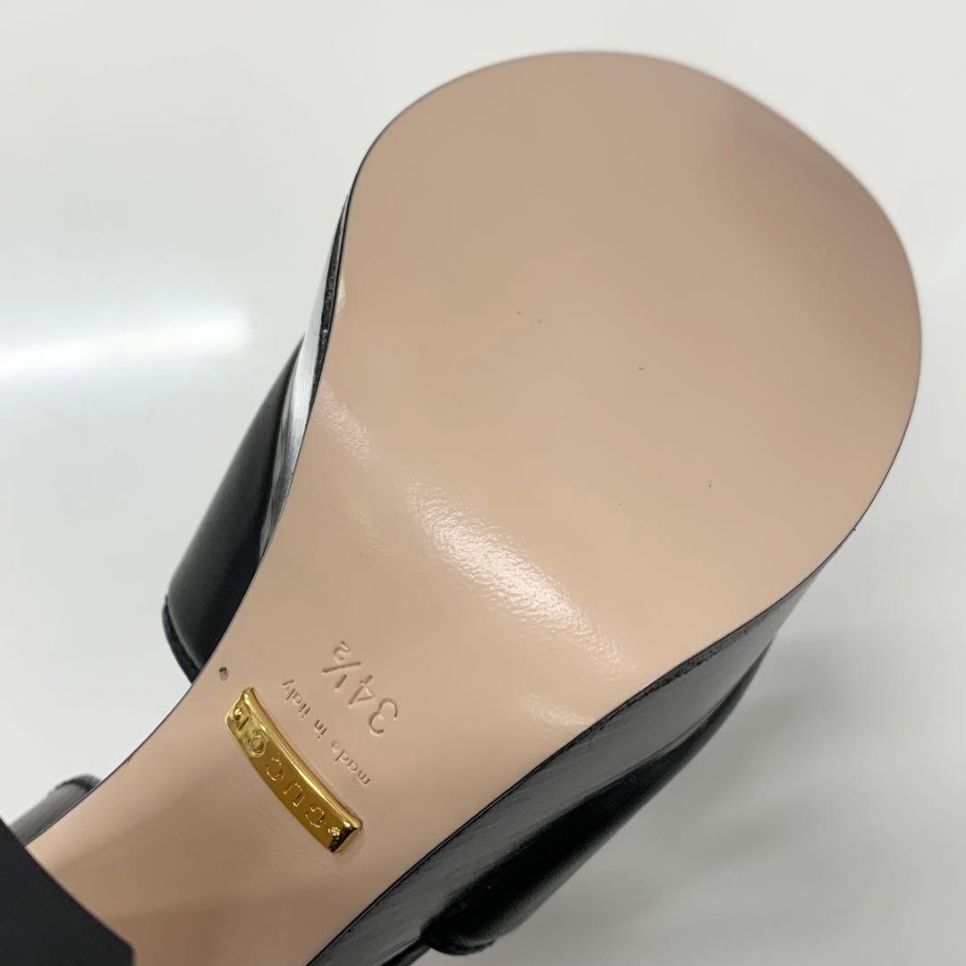 Gucci Leather Interlocking Platform Sandals — view 9