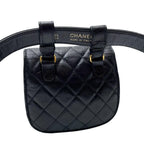 Chanel Caviar Leather Quilted Waist Belt Bag Black — view 2